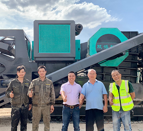 廣東佛山移動顎式破碎站，處理建筑垃圾省心省力